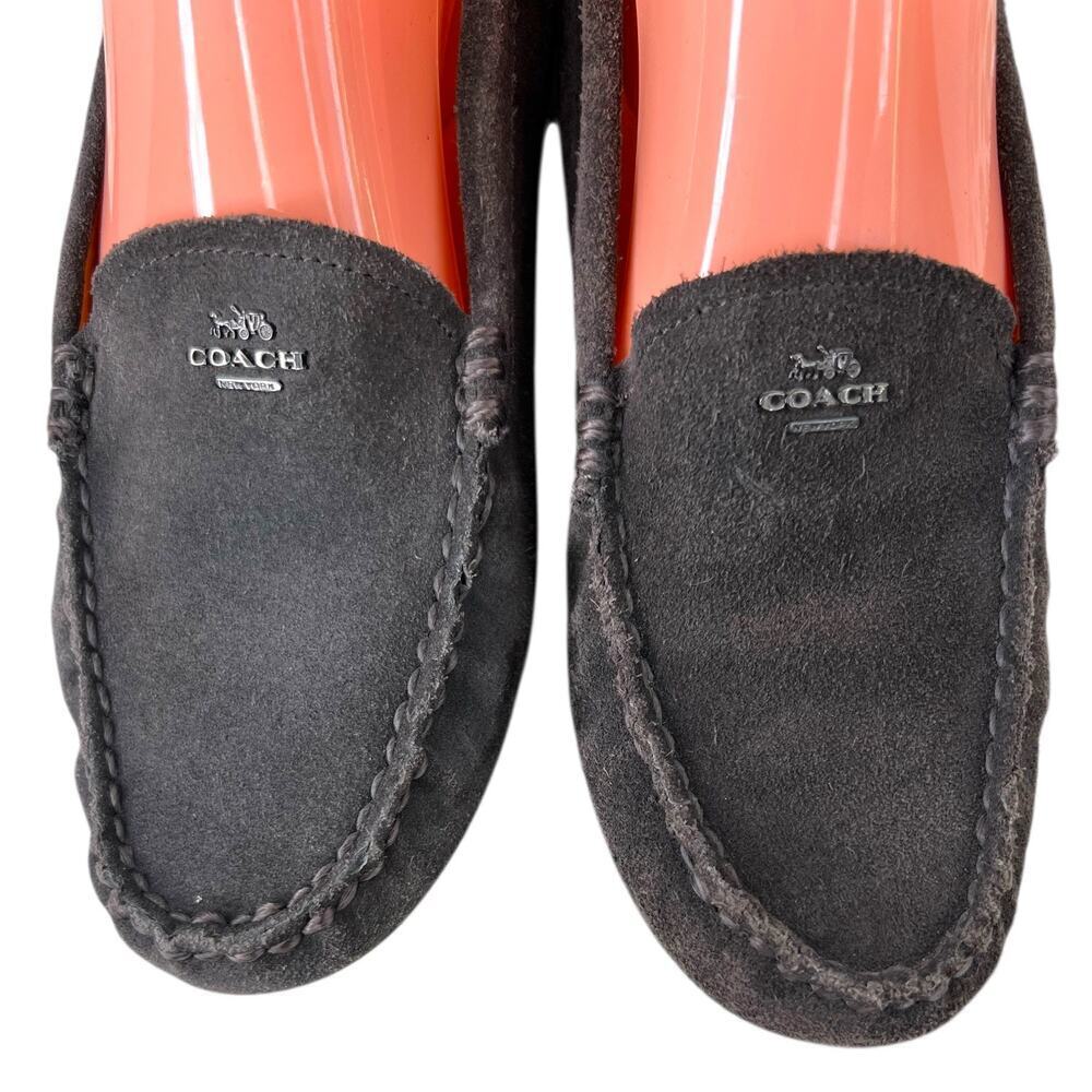 COACH Amber Suede Leather Loafer in Gray Women’s Size 8.5B Narrow - Picture 7 of 14